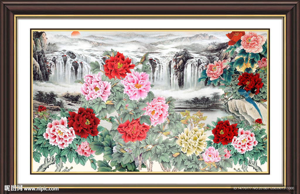 国画牡丹