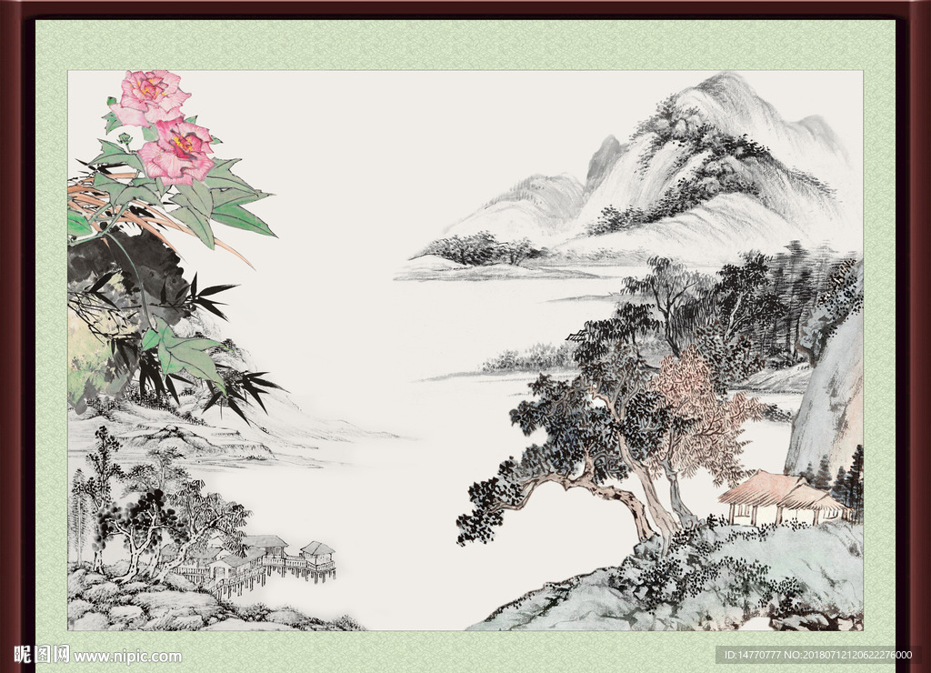 巨幅山水画