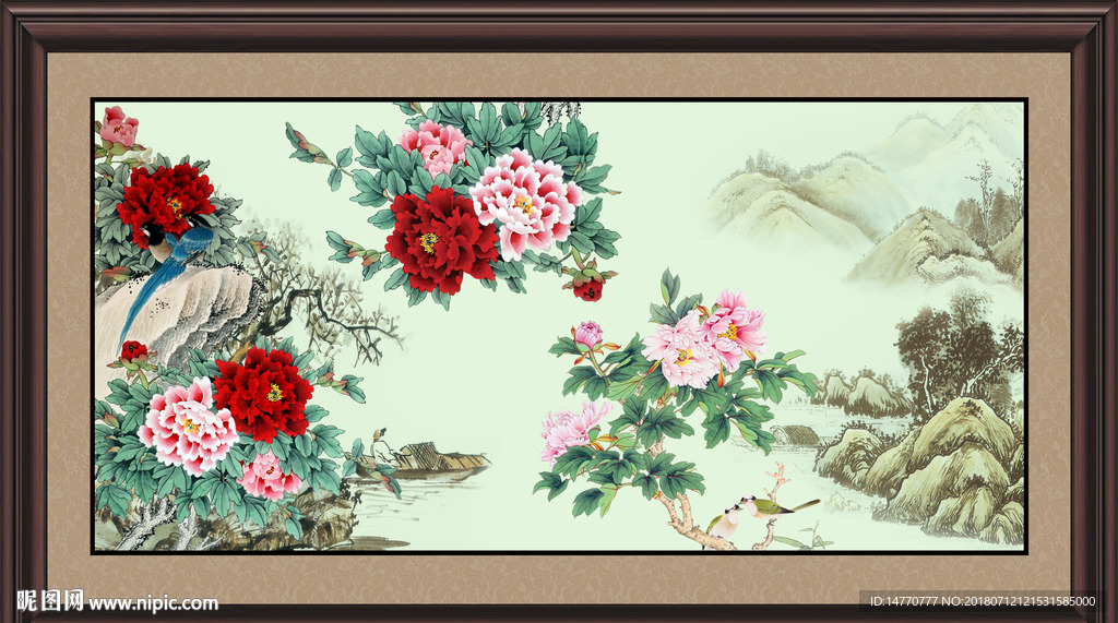 国画牡丹