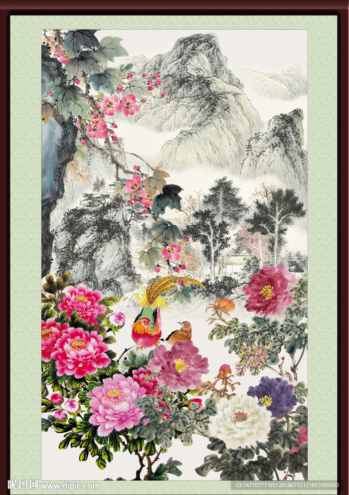 国画牡丹
