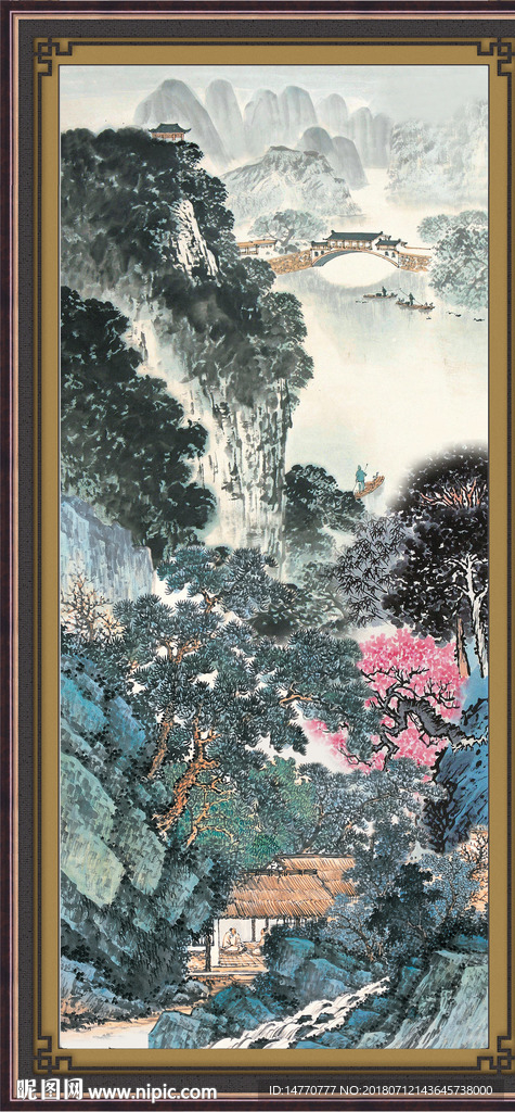 竖幅国画
