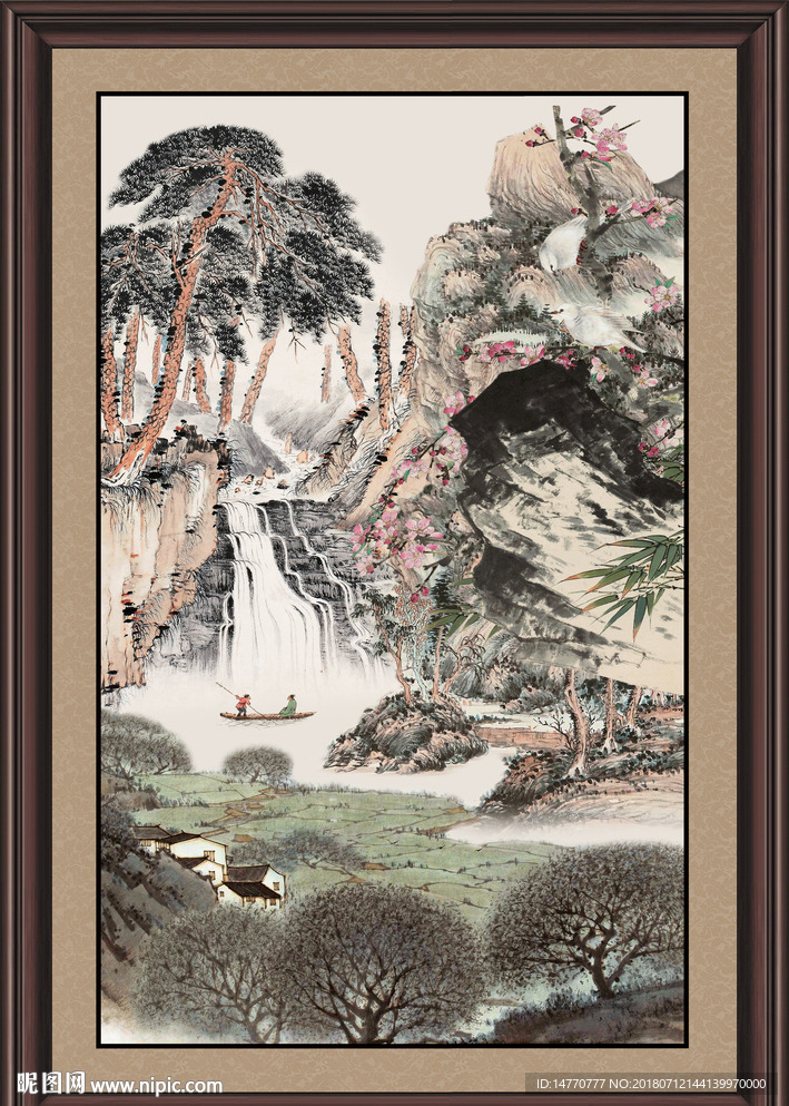 竖幅国画