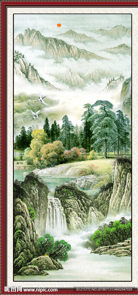 玄关山水画