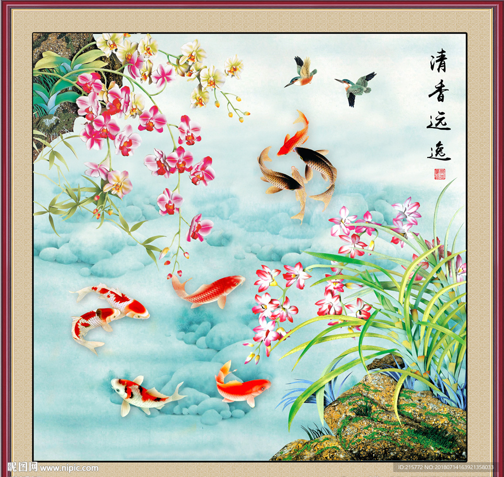 国画兰花