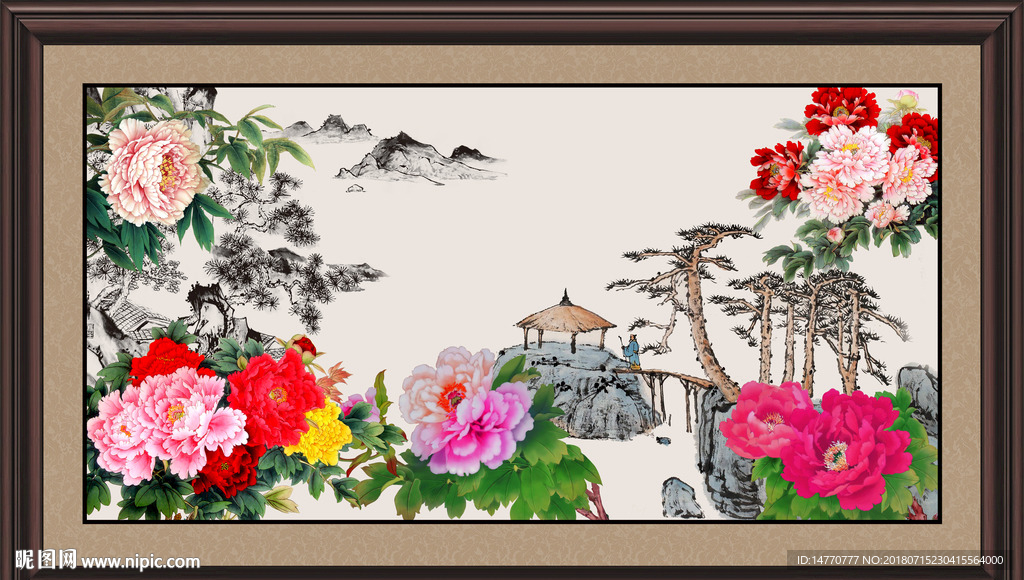 国画牡丹