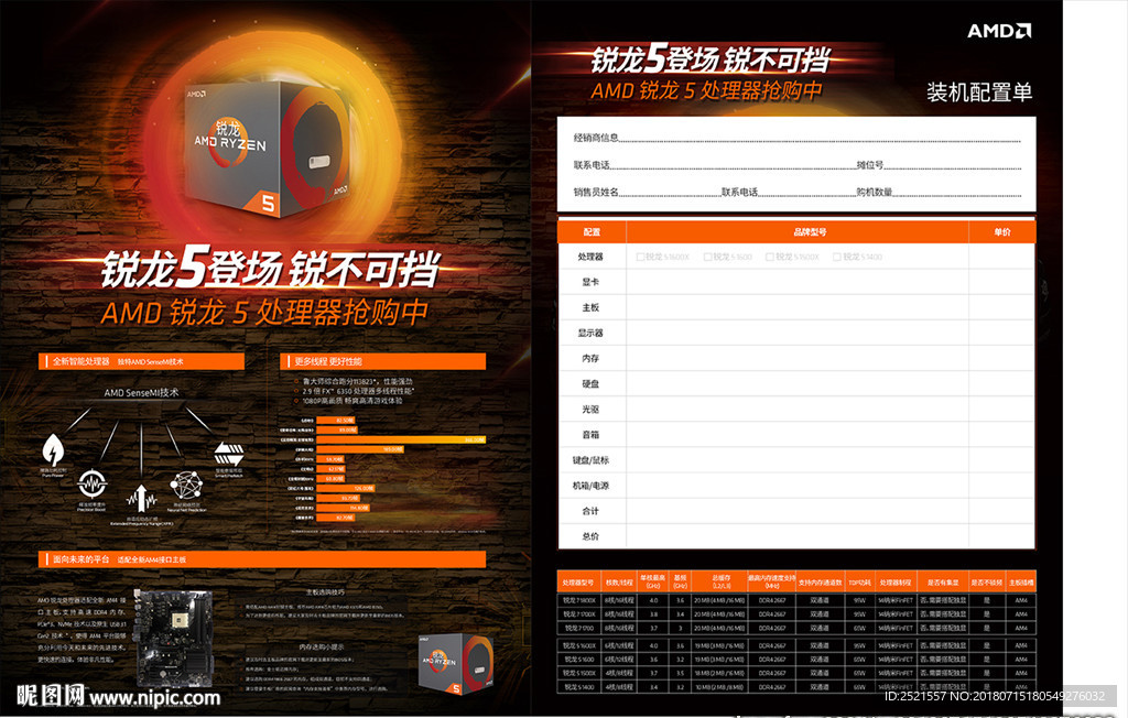 amd 锐龙5 cpu 彩页