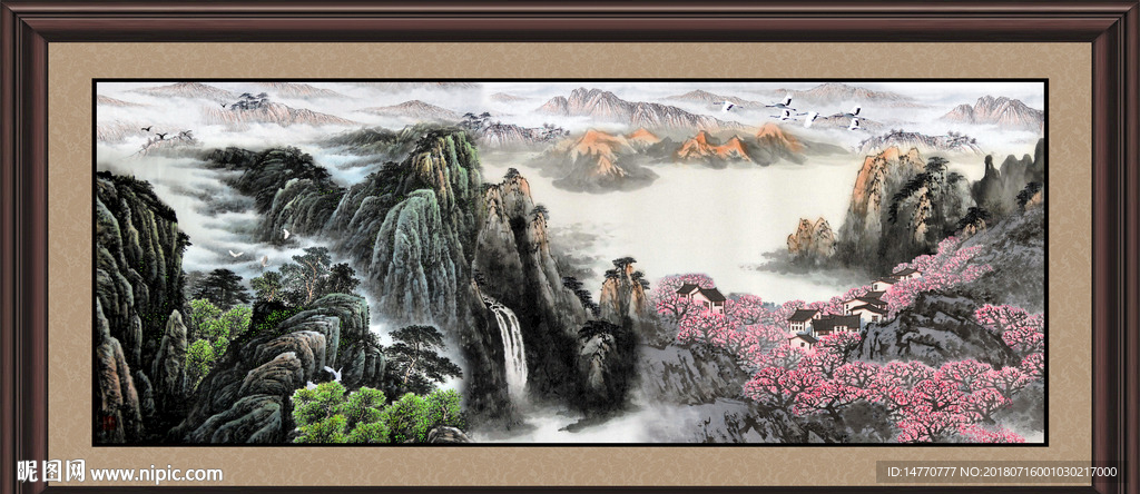 巨幅山水画
