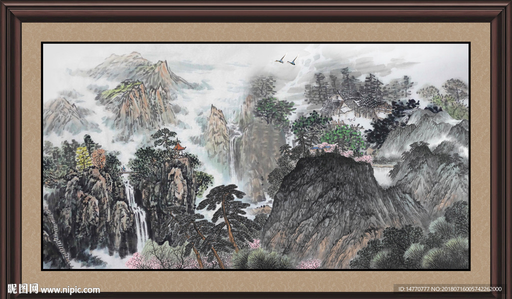 巨幅山水画