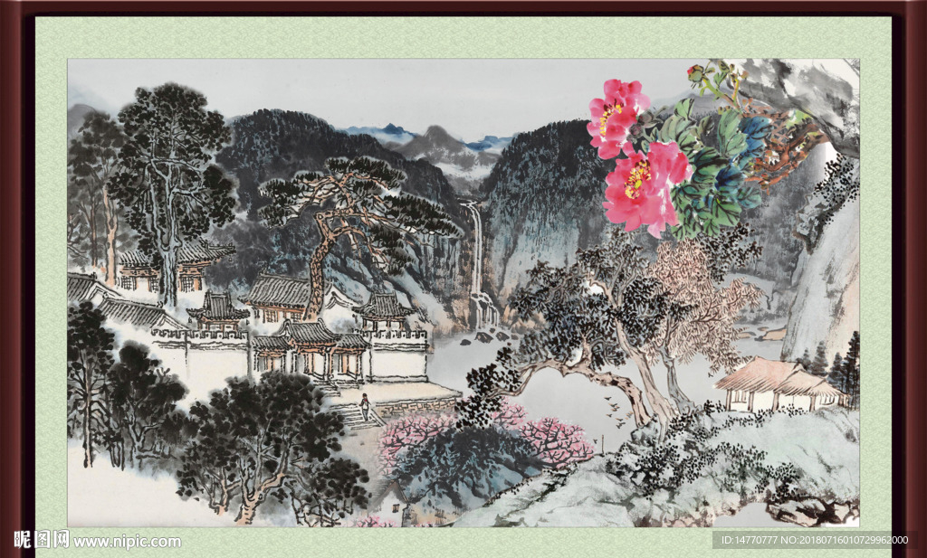 巨幅山水画