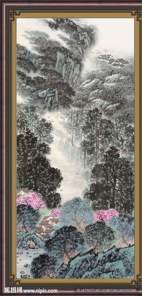 巨幅山水画