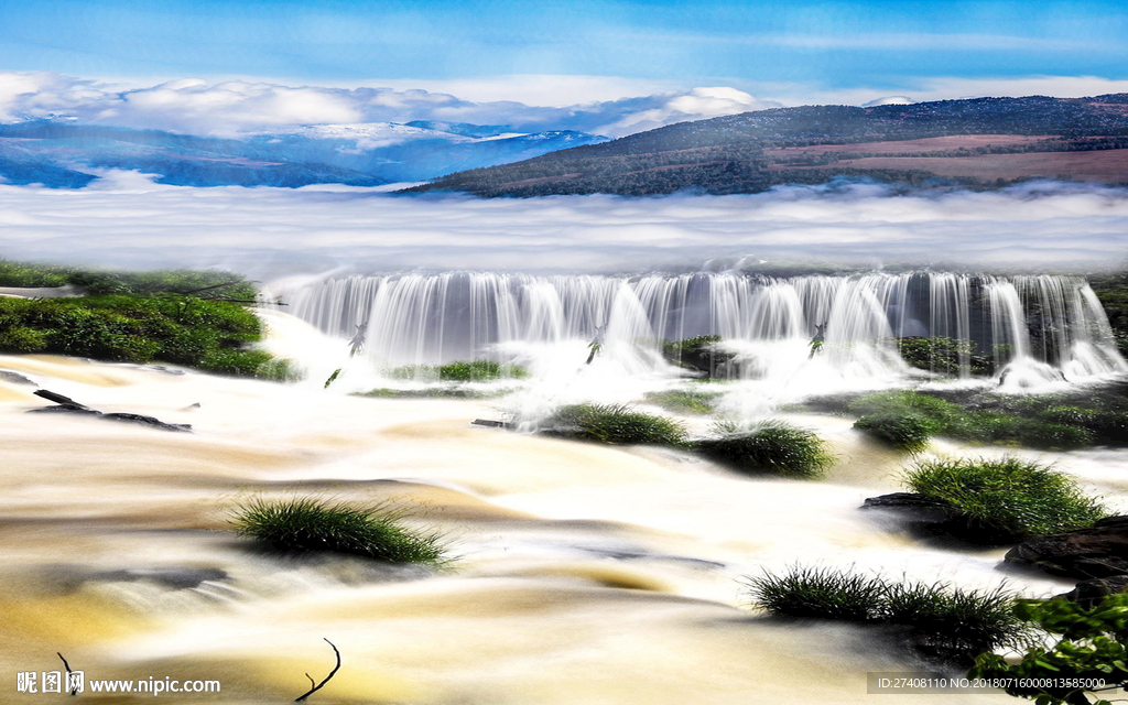 山水背景墙
