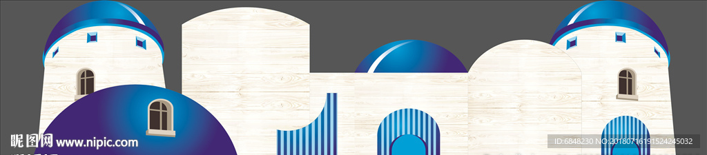 地中海婚礼背景