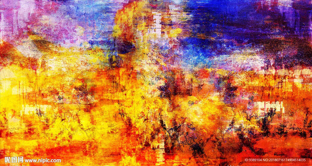 抽象油画