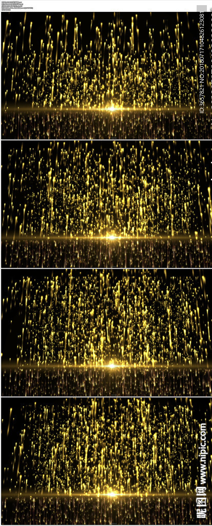 金色星雨颁奖晚会动态LED视频