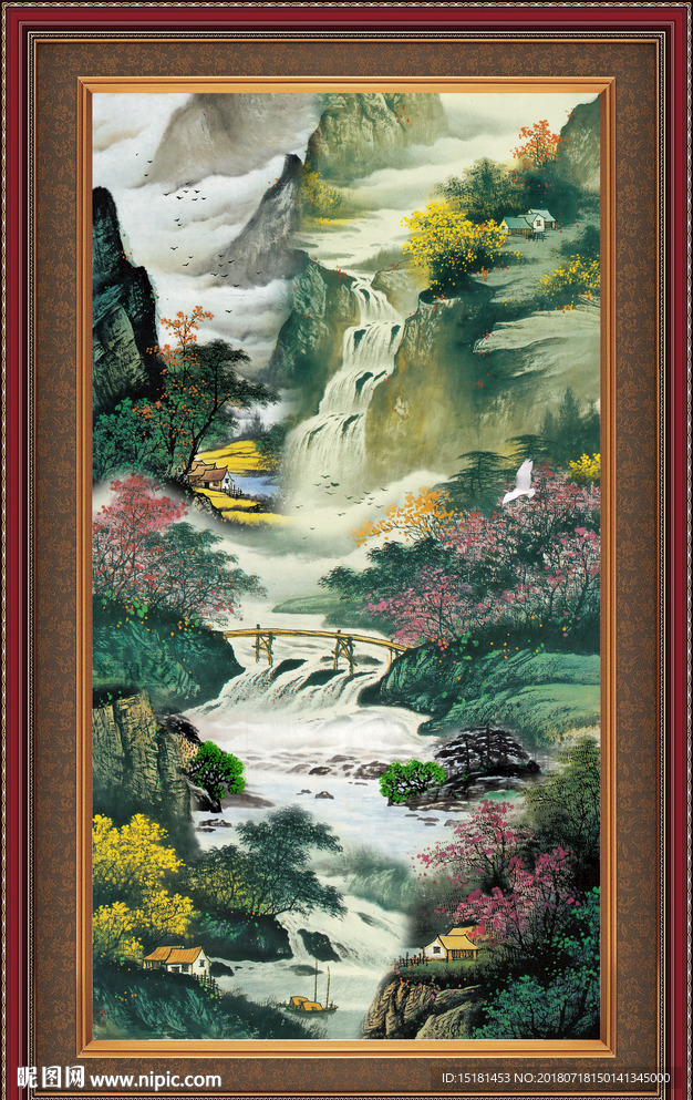 巨幅山水画
