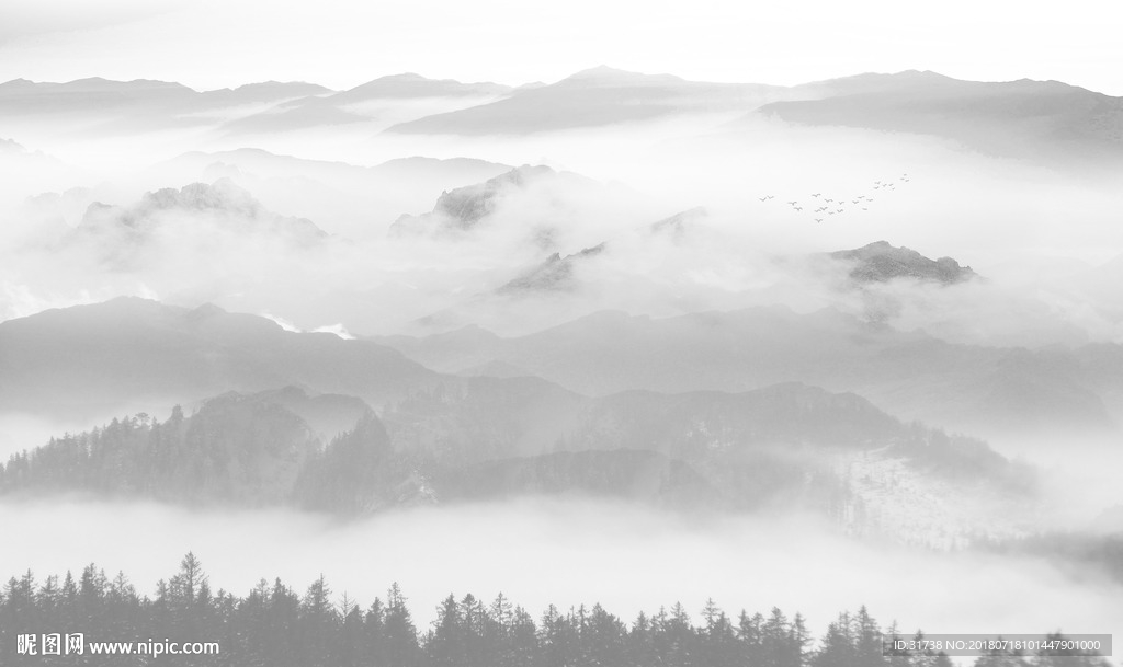 新中式山水画