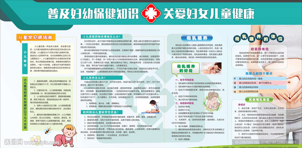 妇幼保健知识展板关爱妇女健康