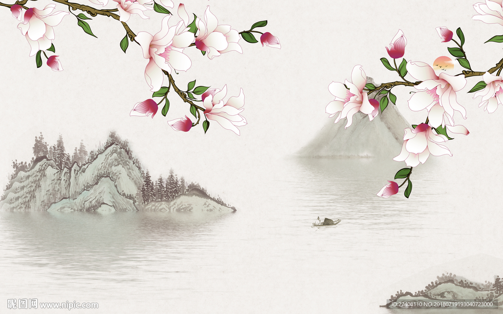 花鸟背景墙