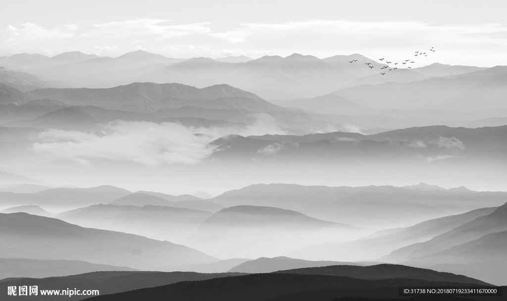 水墨山水画