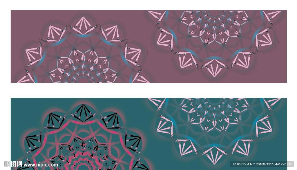 抽象花矢量图