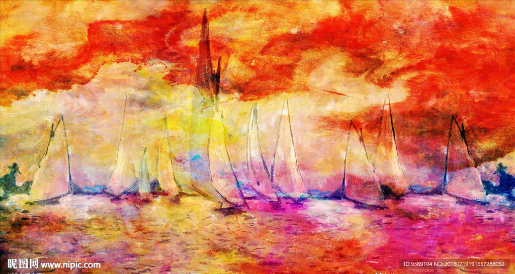 抽象油画