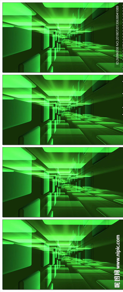 绿色清新梦幻LED大屏视频素材