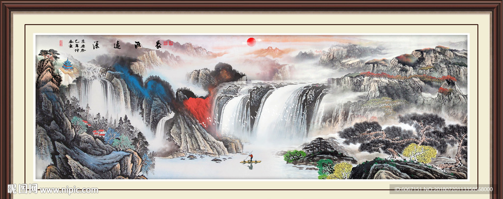 巨幅山水画
