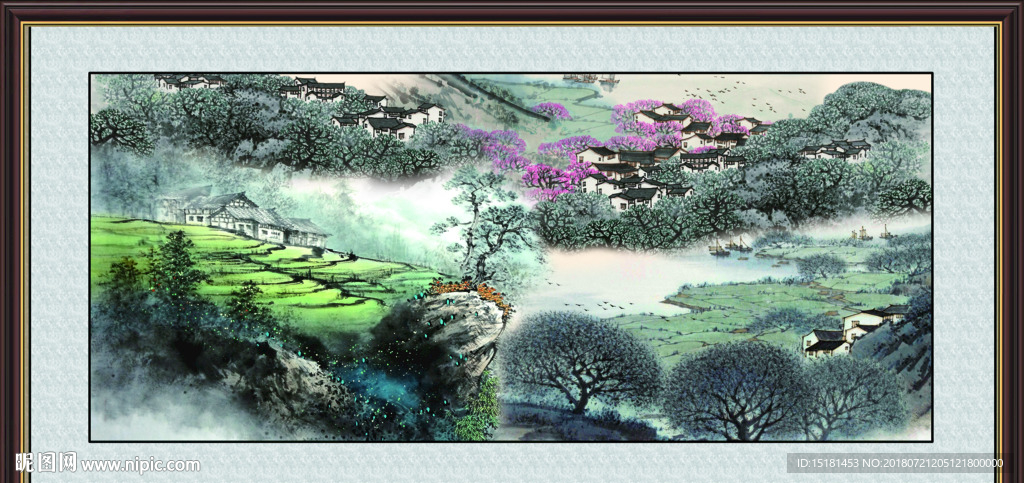 巨幅山水画