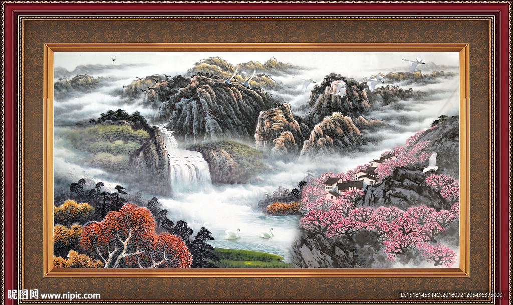 巨幅山水画