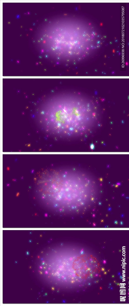 炫酷震撼慢速黑色星空