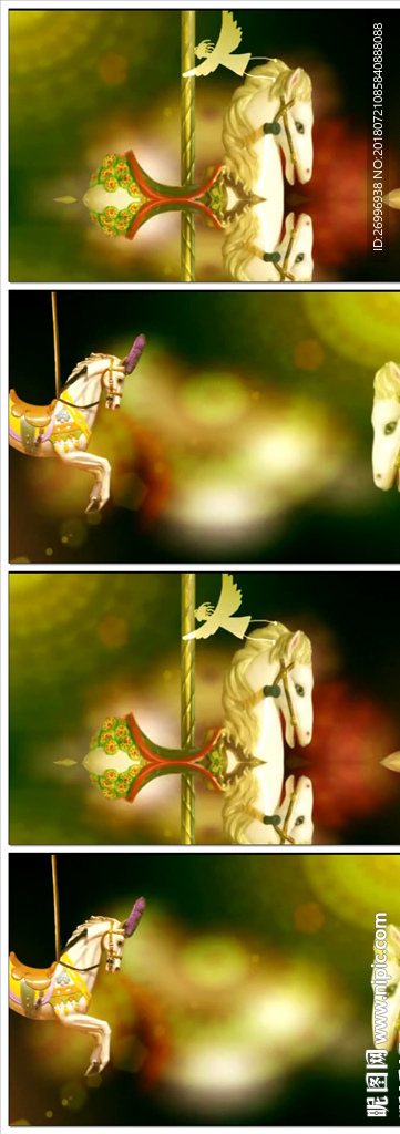 绿色清新梦幻LED大屏视频素材