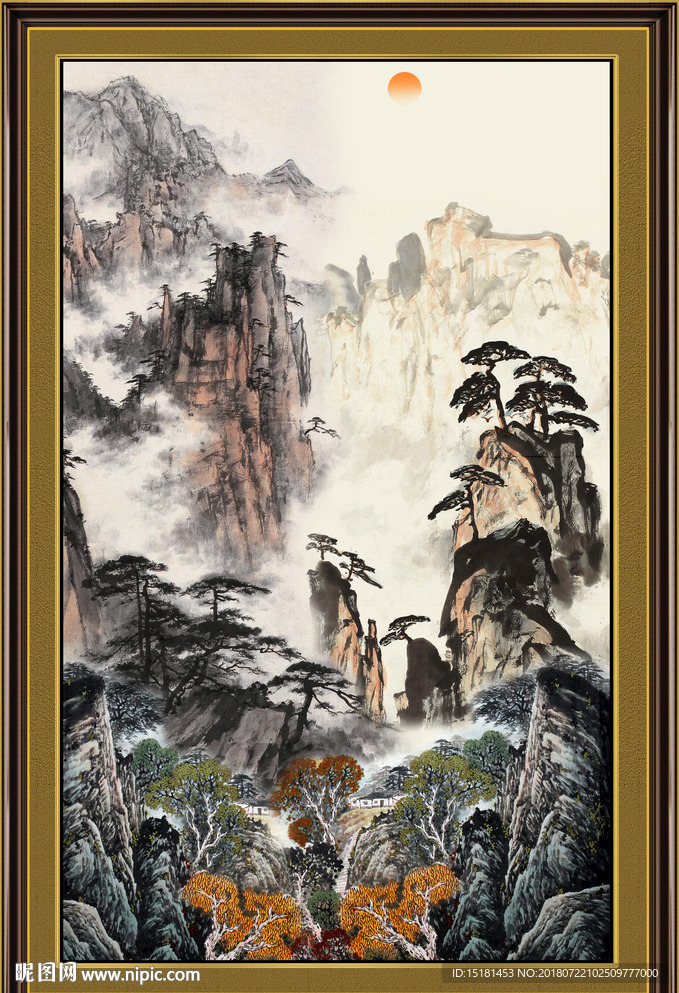 巨幅山水画