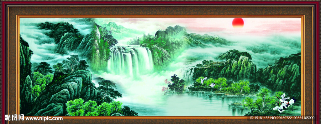 巨幅山水画