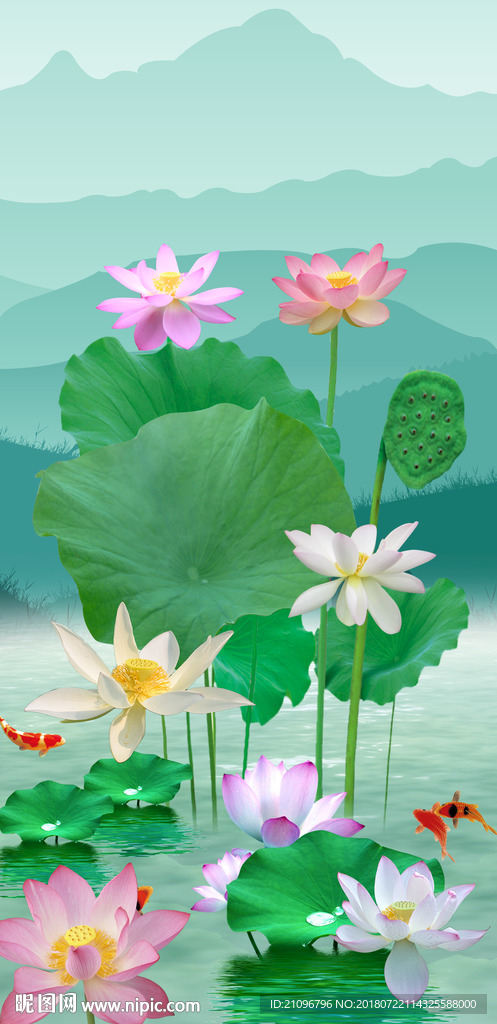 荷花玄关
