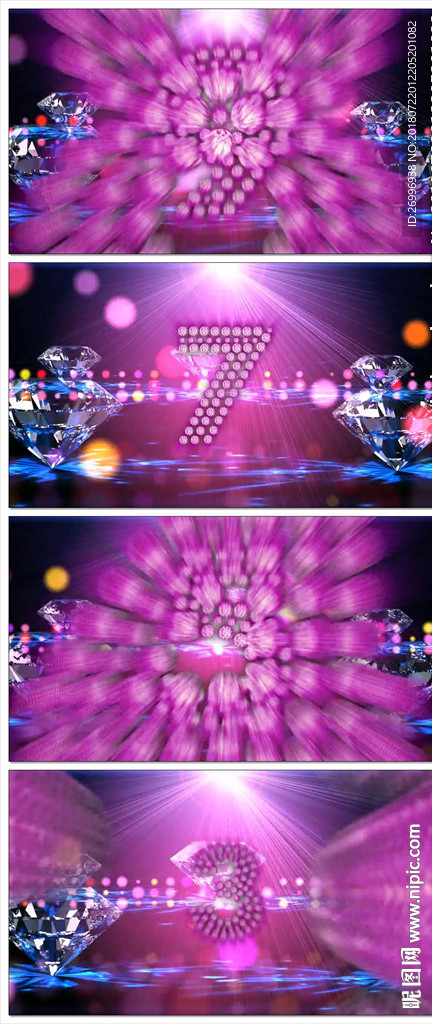 唯美梦幻朦胧光点光晕转场LED