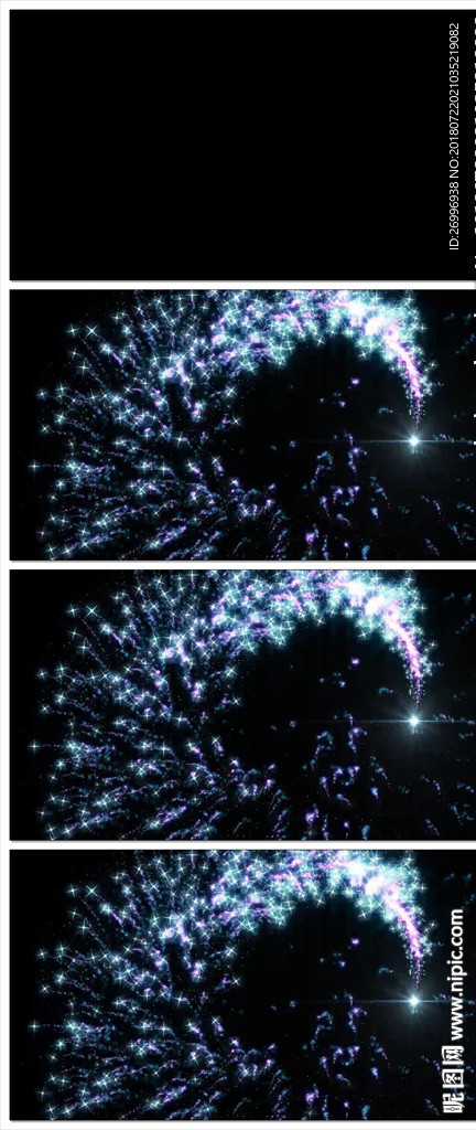 唯美梦幻朦胧光点光晕转场LED