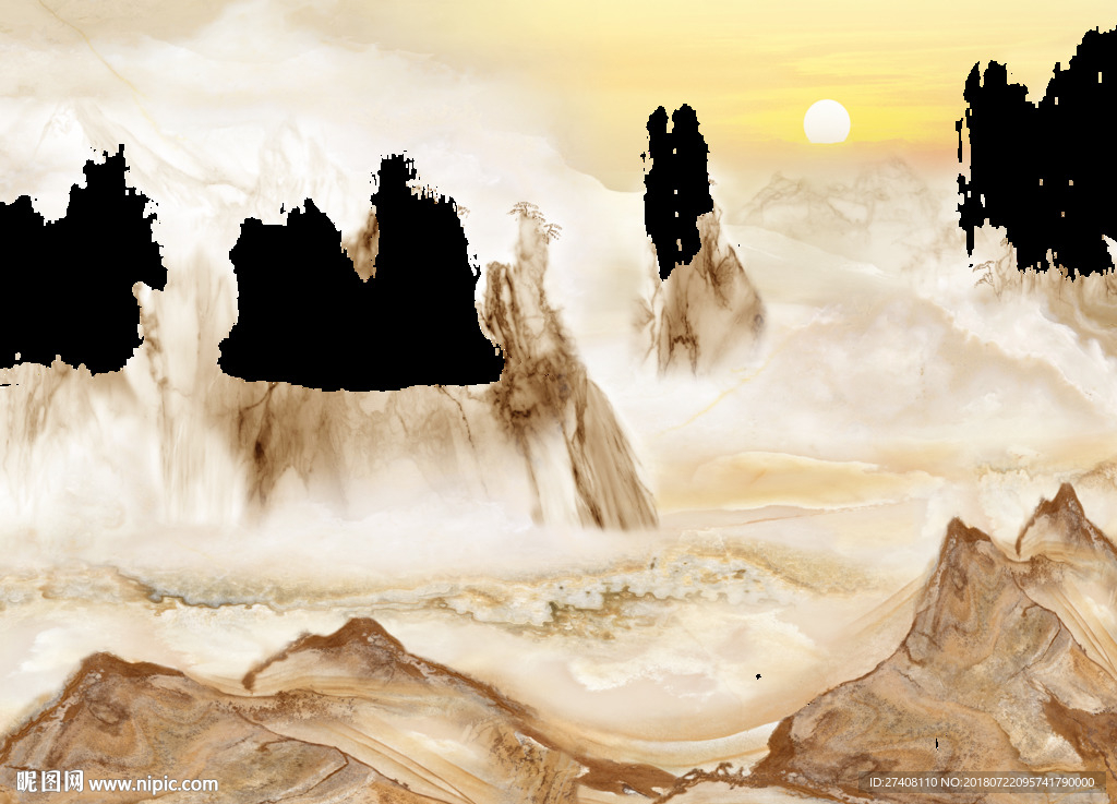 大理石纹背景墙