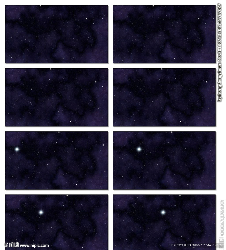 神秘星空银河LED视频素材