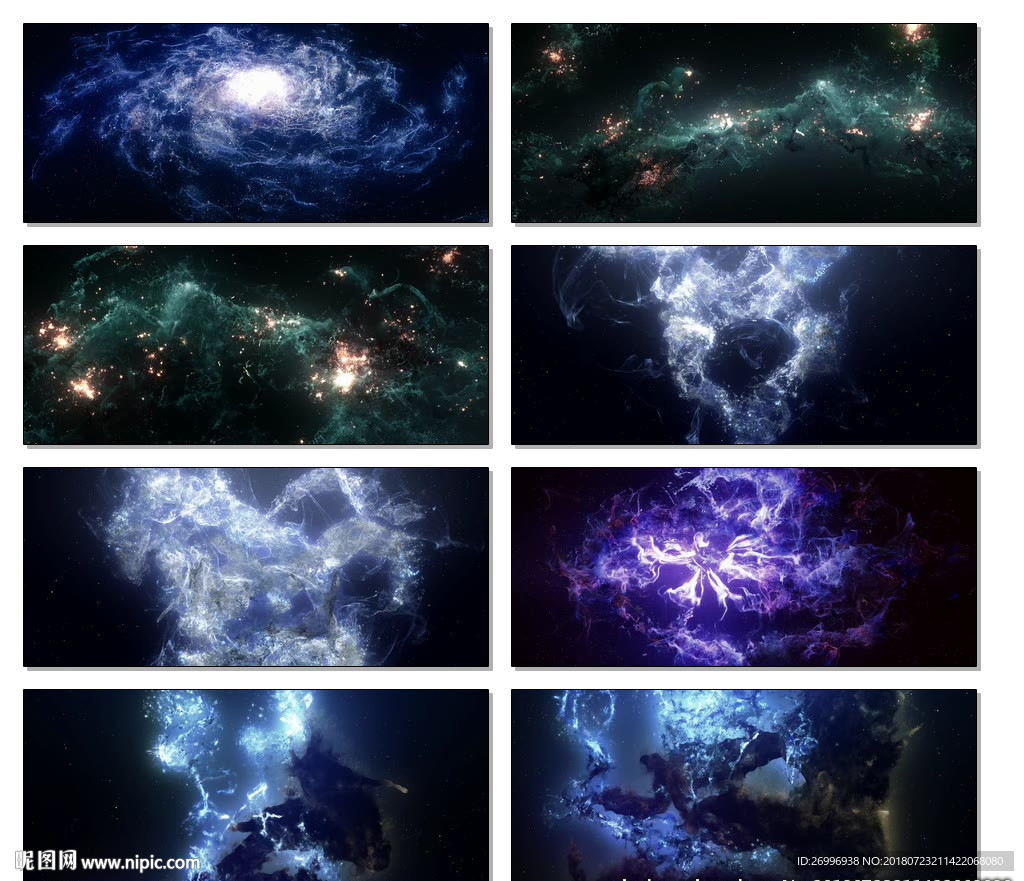 神秘星空银河LED视频素材