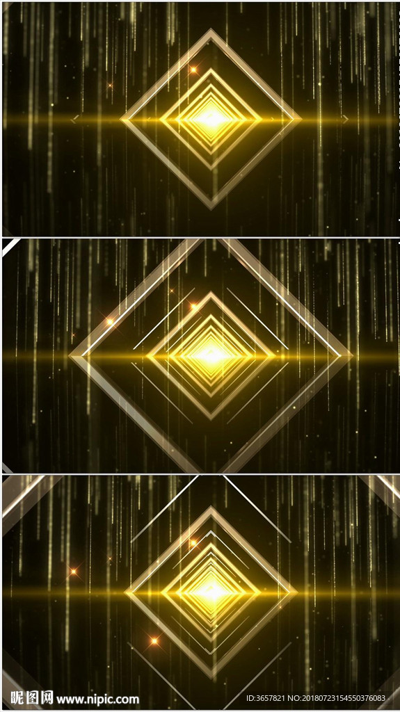 金色颁奖晚会LED动态背景