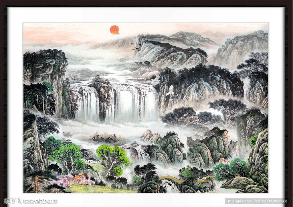 山水国画