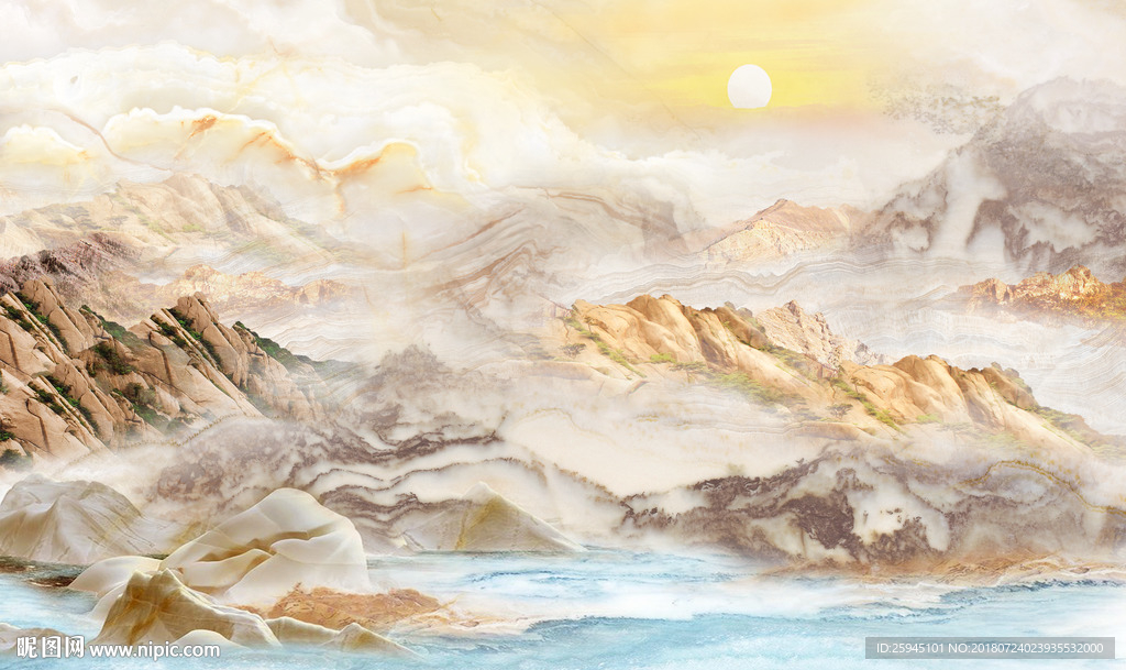 大理石纹背景墙