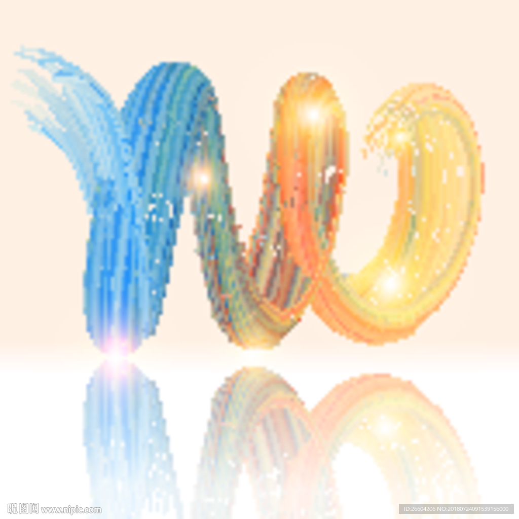 扭曲光线光影几何图形线条