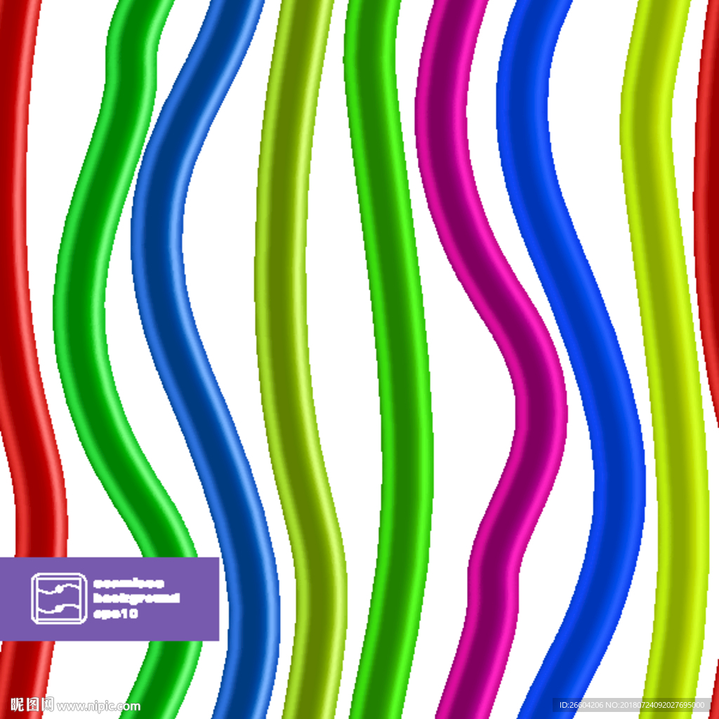 炫彩线条质感潮玩几何图形