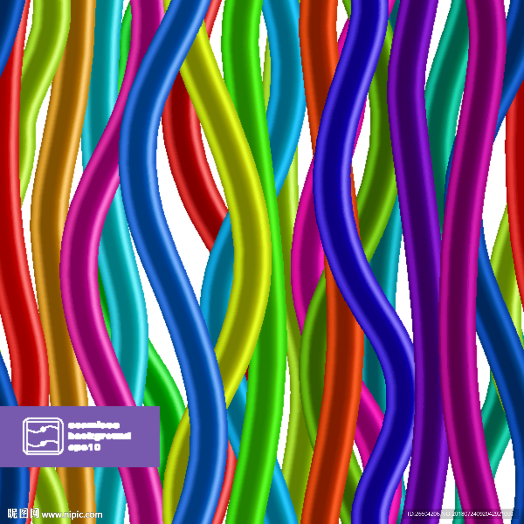 炫彩线条商业综合体几何图形海报