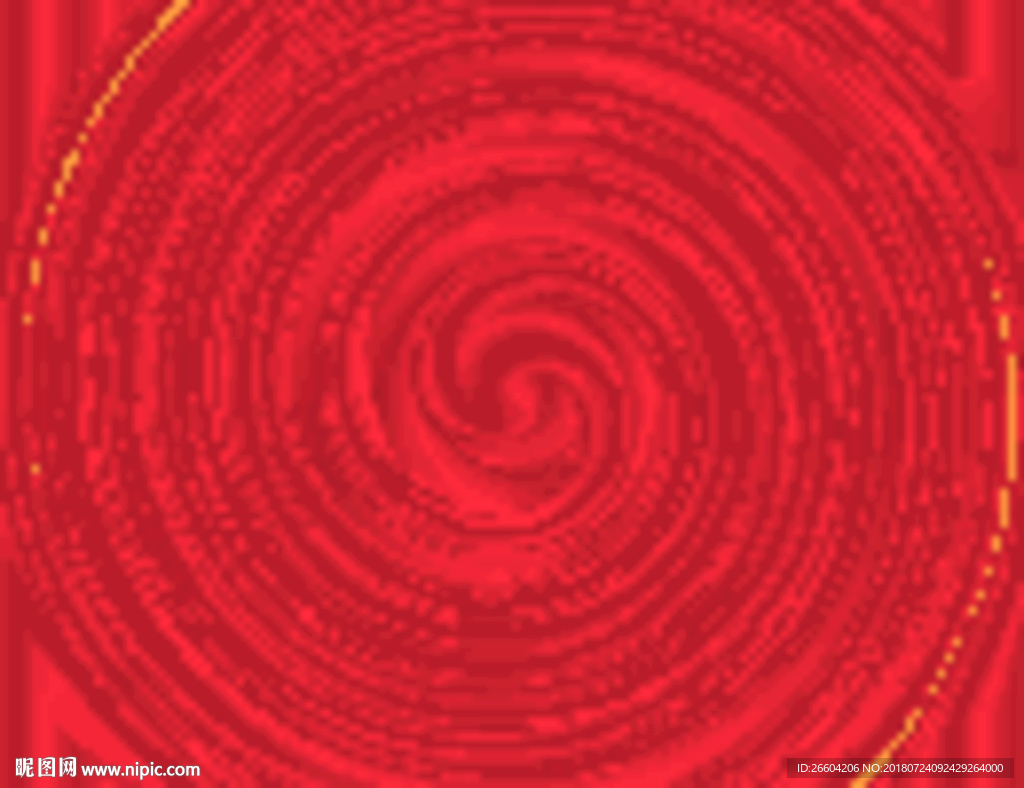 红色炫彩圆形扭曲质感空间背景