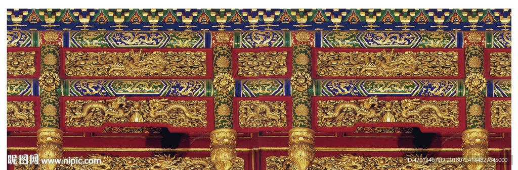 彩绘古建