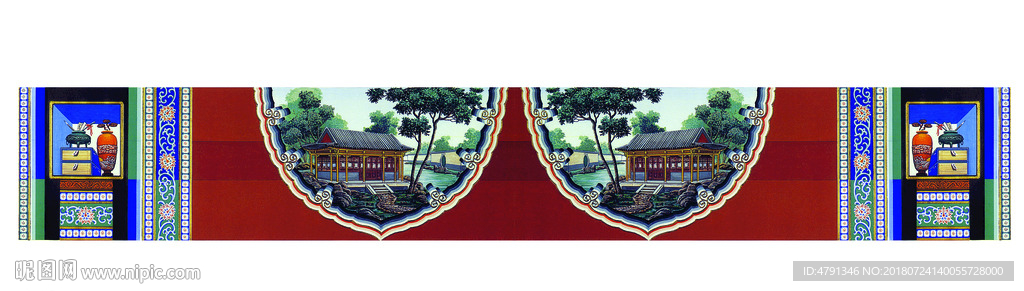 彩绘古建
