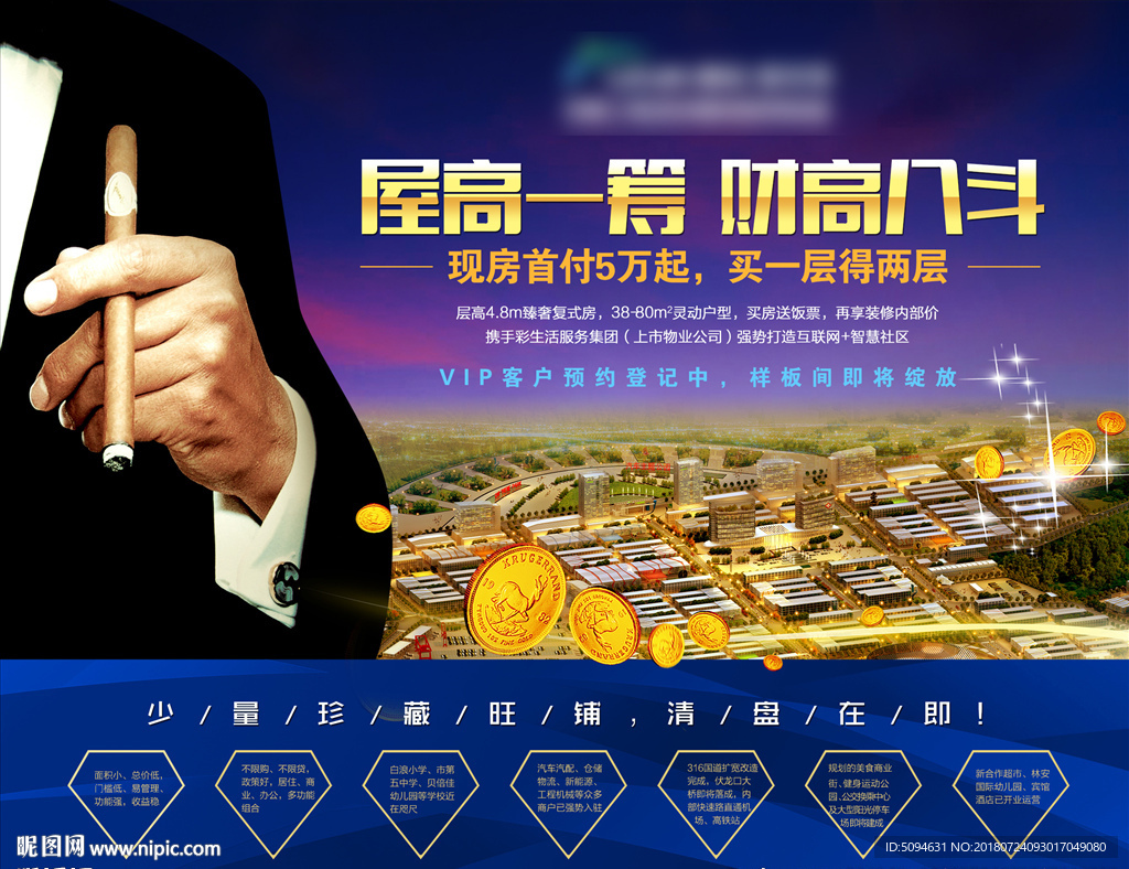 专业市场商业形象海报