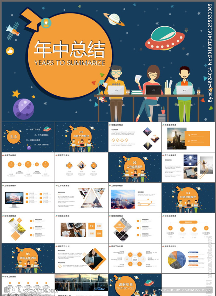 年中总结PPT